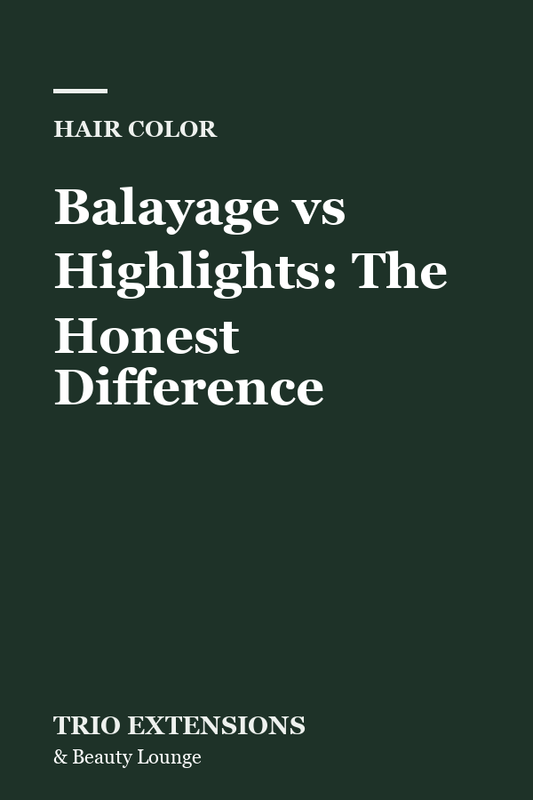 Balayage vs Highlights: The Honest Difference blog thumbnail, Trio Extensions and Beauty Lounge